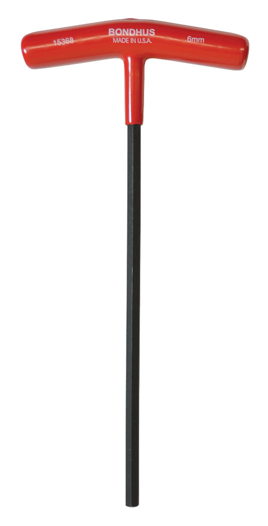 BONDHUS 6mm T-Handle 9" Hex Driver, 15368