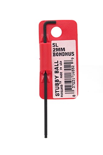 BONDHUS SBL2.0 Stubby BallEnd Hex Key 2mm, 16552
