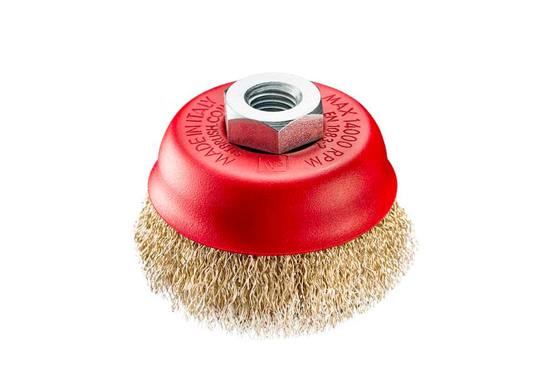 SIT  Cup brushes Angle Grinder Crimped wire 0.3Ø: 80Steel  SIT 0725