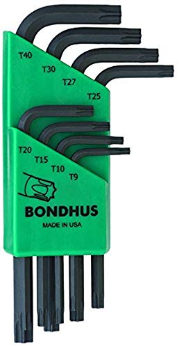 BONDHUS TLXS8 Torx Key 8pcs Set TX9-TX40, 31734