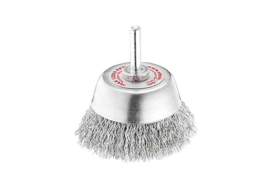 SITBRUSH  T50 Cup brushes Drill 50mm Dia Crimped wire 0.3Ø: Steel  SIT 0650
