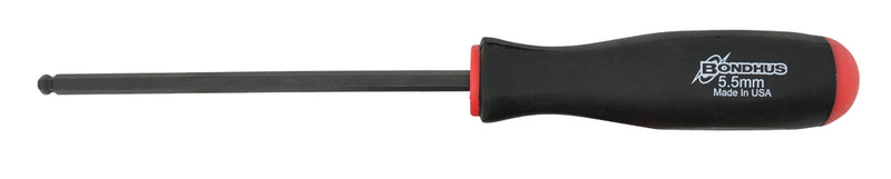 BONDHUS BS5.5 Ball Driver Hex Screwdriver 5.5mm, 10666