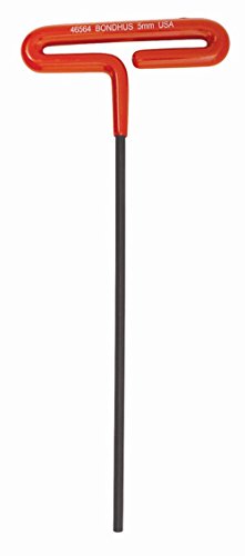 BONDHUS 5mm T-Handle Hex Cushion Grip 9", 46564