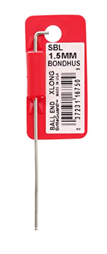 BONDHUS SBL1.5B BriteGuard Stubby BallEnd Hex Key 1.5mm, 16750