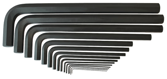 BONDHUS PHLX15M Metric Hex Key 15pcs Metric Set 0.89mm-19mm Pouch, 12349