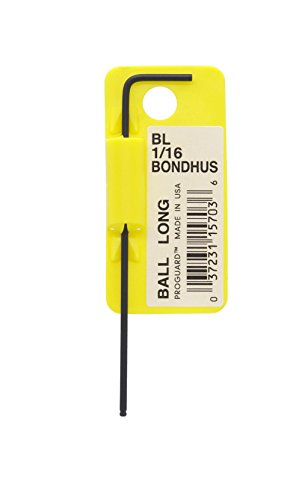 BONDHUS BL1/16 BallEnd Hex Key Barcoded 1/16", 15703