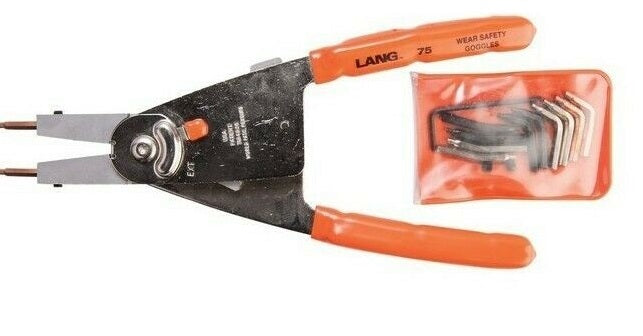 LANG 75 Quick Switch Pliers with Automatic Ratchet Lock and Tip Kit