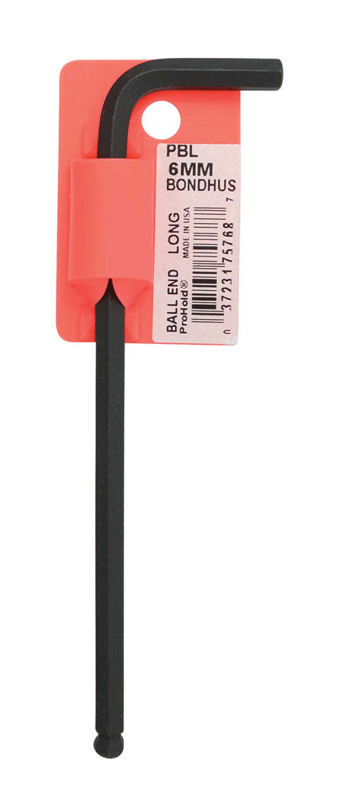 BONDHUS PBL6 Prohold BallEnd Hex Key 6mm, 75768
