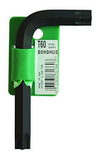 BONDHUS T60 Torx Key Short TX60, 31760