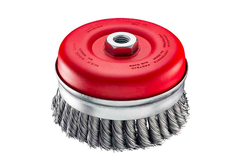 SITBRUSH TU111 105mm Twist Knot 0.5 Cup Brush For Angle Grinder M14, 0270