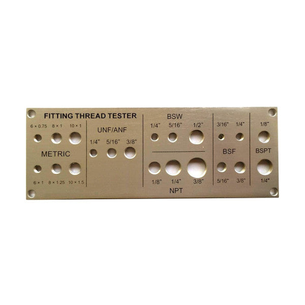 FLUID POWER  Thread Identification Plate for Grease Nipples and Other Threaded Components GAGNTT, 12013